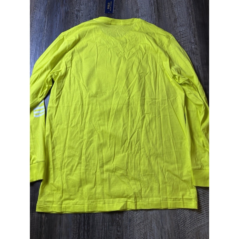 Polo Ralph Lauren Shirt Mens LT Yellow RL 67 Expedition Trail RIver Raft Climb - Picture 7 of 8